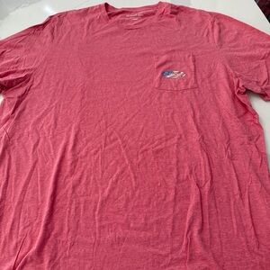 Vineyard Vines Red Short Sleeve Tee with Pocket